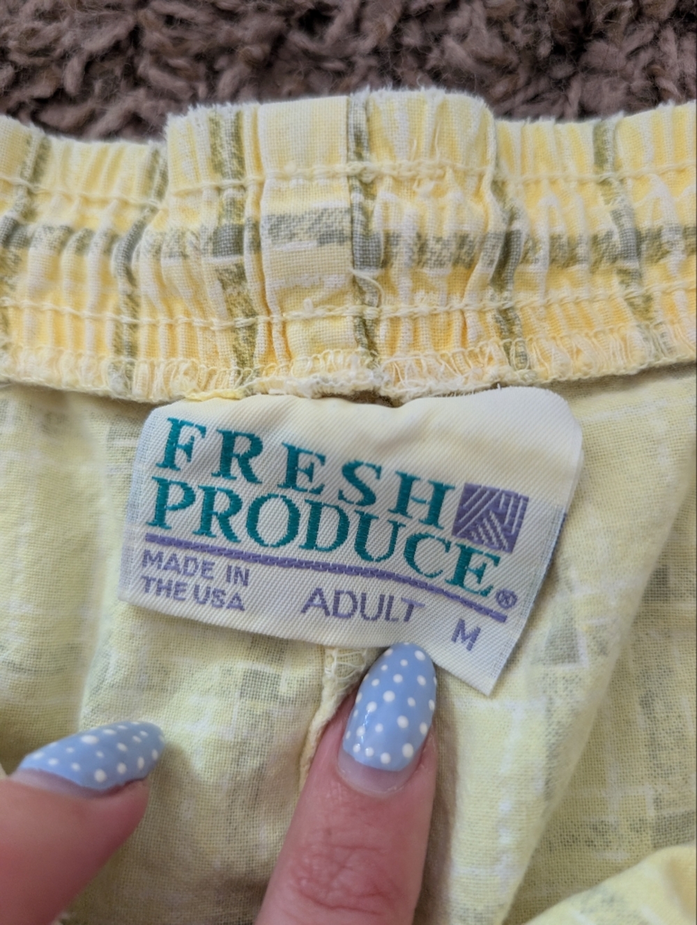 Vintage Light Yellow Plaid Shorts Size Medium - Picture 6 of 7